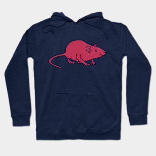 Viva Magenta Color of the Year 2023 Rat Hoodie